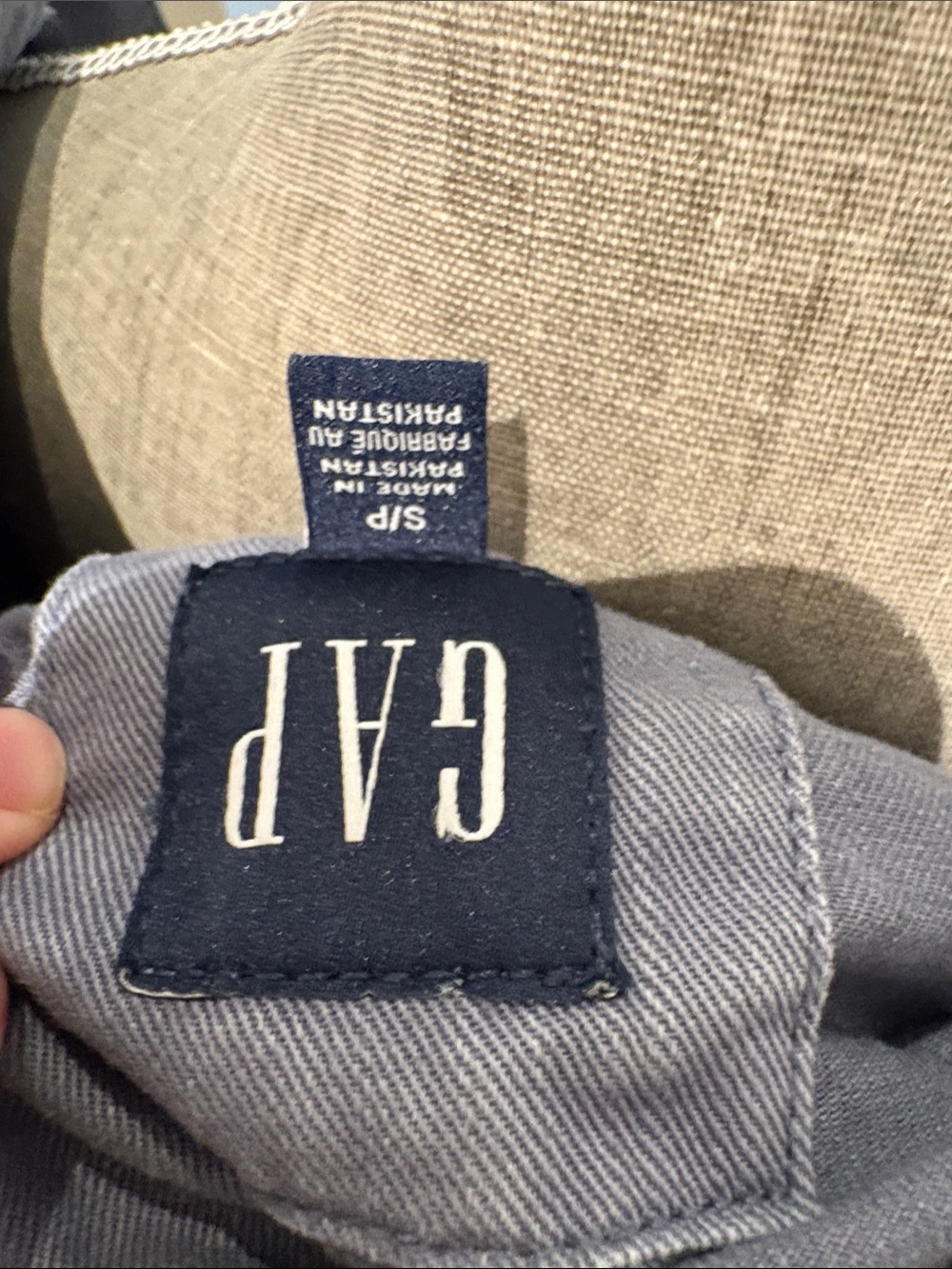 GAP Slate Gray Utility Button-Front Jacket - Picture 3 of 3